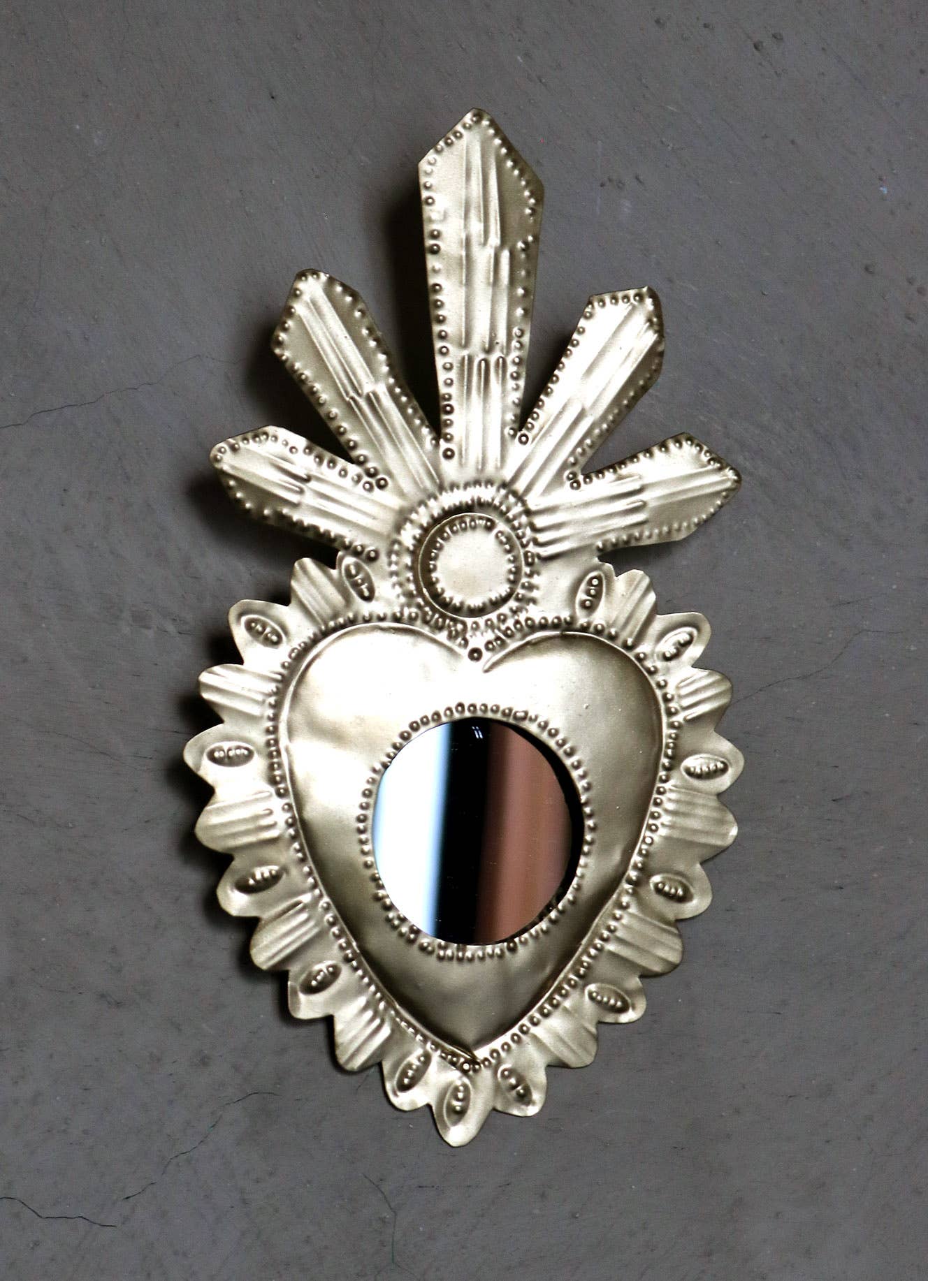 P.I. Project France – Arte de parede dimensional/3D por atacado – Milagres dourados grandes - Coração sagrado mexicano – Ex-votos2