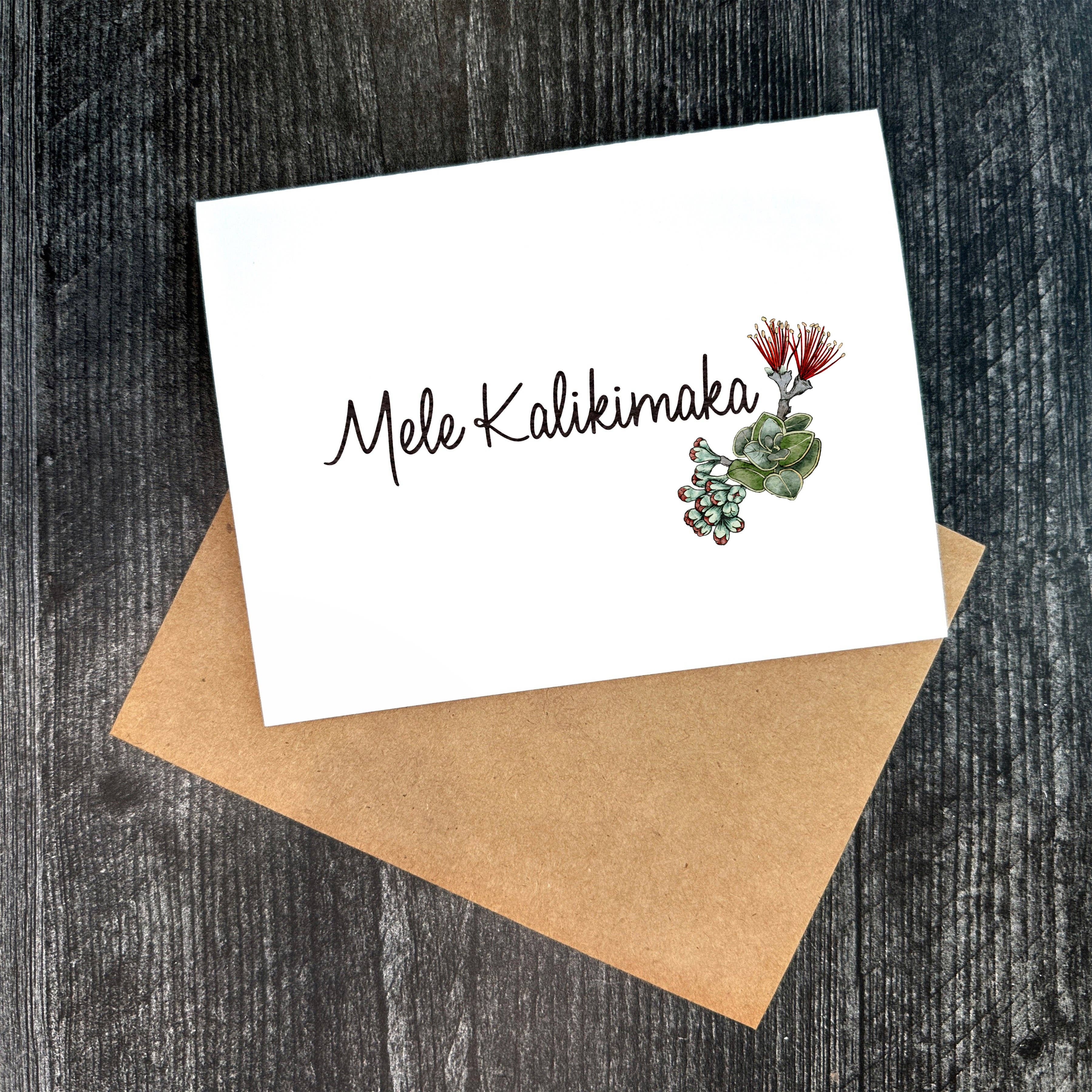 Malina Prints - Wholesale Season's Greetings Card - Mele Kalikimaka | Greeting Card0
