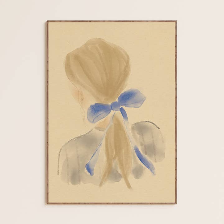 Blauwe haarstrik voor wholesale door Katharina Puritscher