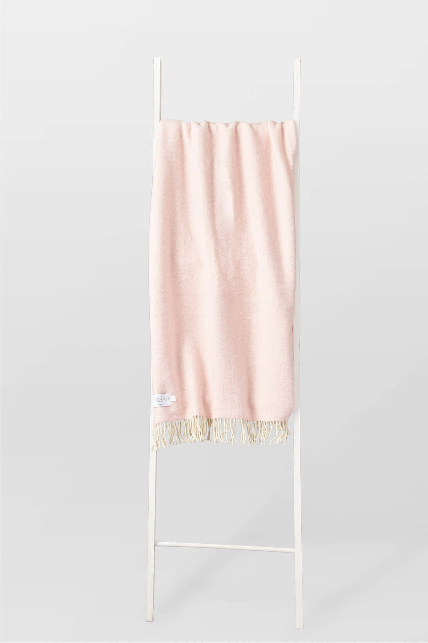 HomeRoots - Wholesale Throw Blanket - Pink And Cream Woven Cashmere Reversable Throw with Fringe2