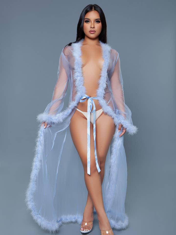 BeWicked - Wholesale Robe - Women's - BW1650 Marabou Robe20