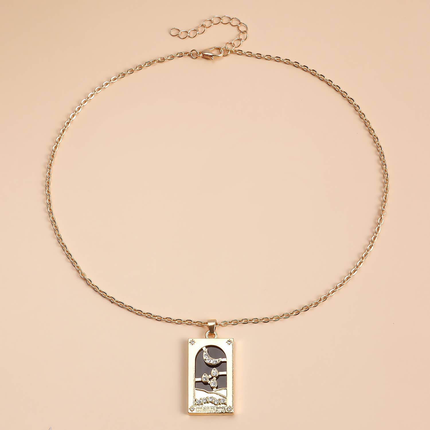 Gemscape UK - Wholesale Pendant/Charm Necklace - Tarot Design Necklace with Crystal - Chic Trendy Jewellery33