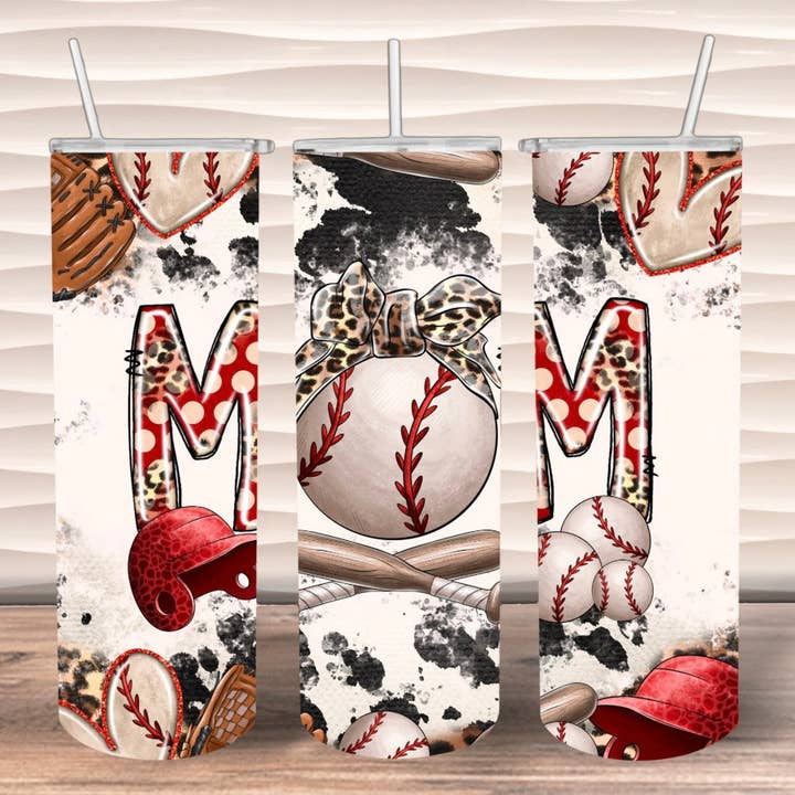 Baseball Mom Tumbler for wholesale by FloBama Girls Wholesale