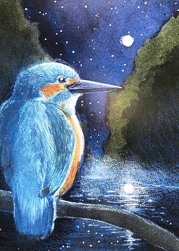 Hannah Willow Art – wholesale Everyday greeting card – The Hour Before Dawn Greetings Card1