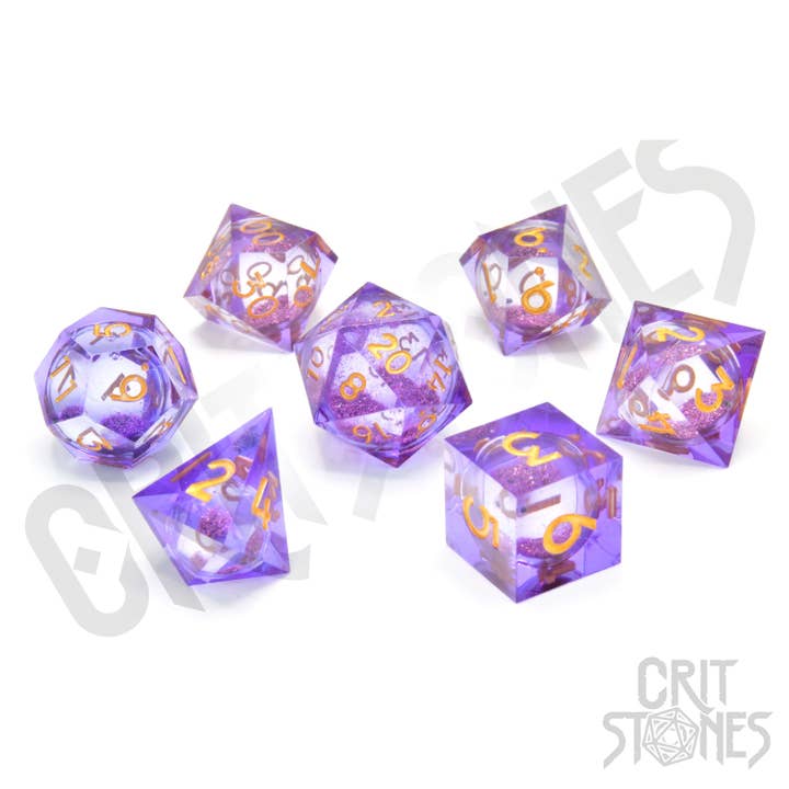 GlassStaff - Wholesale Dice - Dionysus' Feast Liquid Core RPG Dice Set