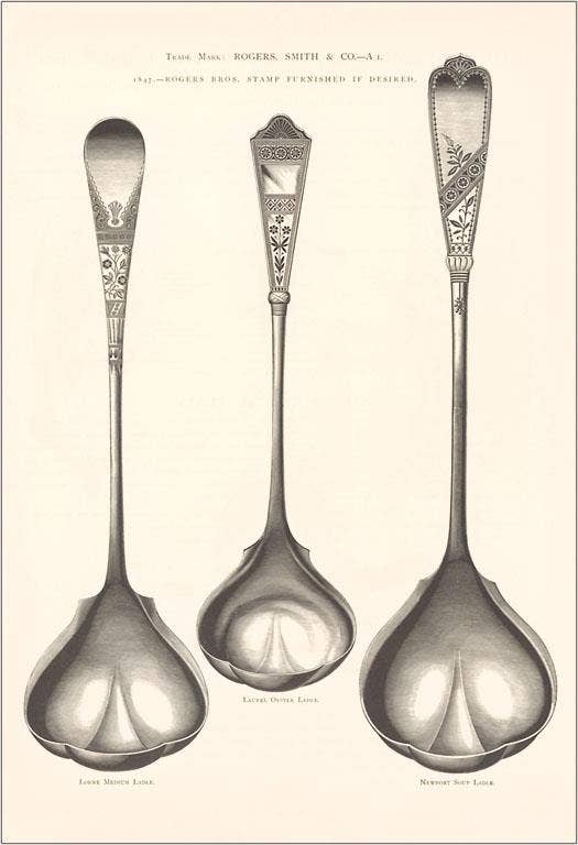 Found Image Press - Wholesale Magnet - Magnet FO-149 Silverware Patterns for Ladles0