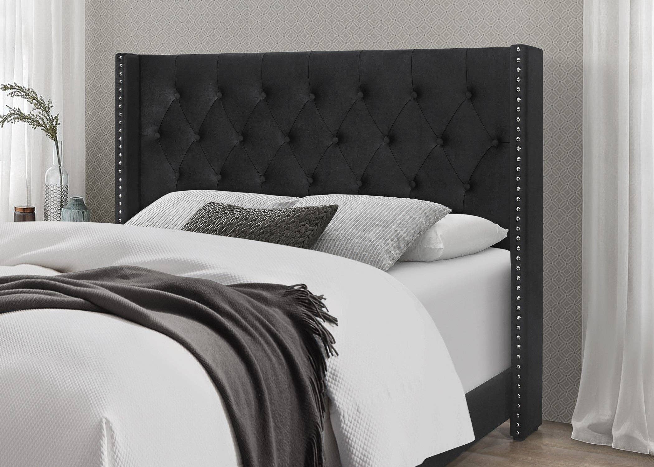 Home Design - Wholesale Bed - Brady Tufted Wingback Upholstered Panel Bed16