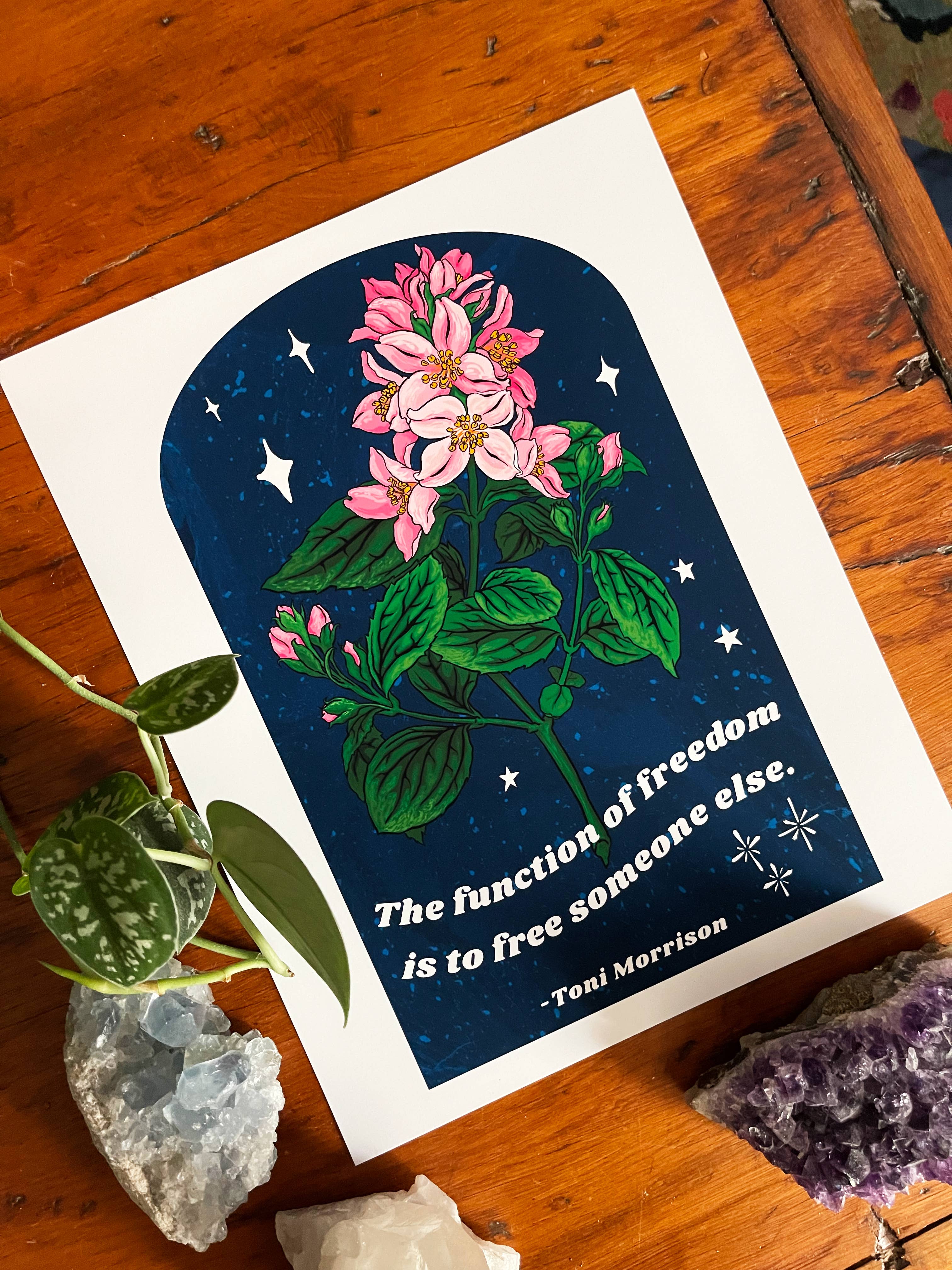 Fabulously Feminist - Wholesale Art Print - The Function of freedom, Toni Morrison:  Feminist Art Print8