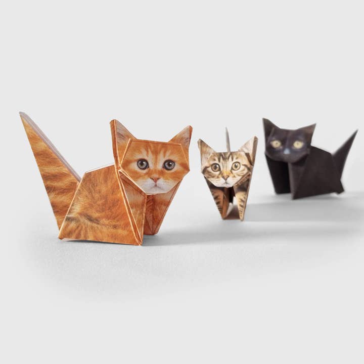 Pikkii USA - Wholesale DIY Craft Kit - Paper Cats | Perfect For Cat Lovers | Cute DIY Origami Kit4