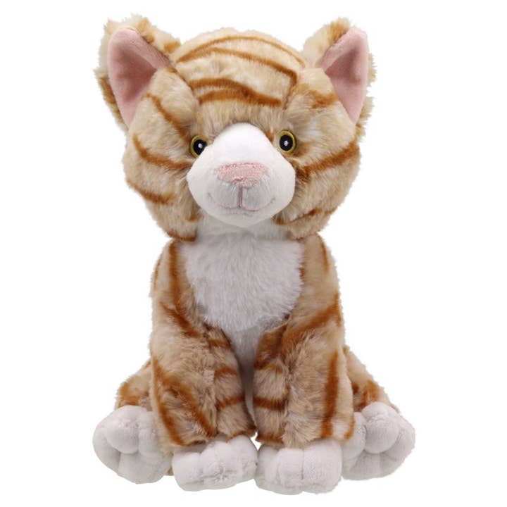 Wilberry Eco Cuddlies: Smudge - Plush Cat Toy for wholesale by The Puppet Company (US)