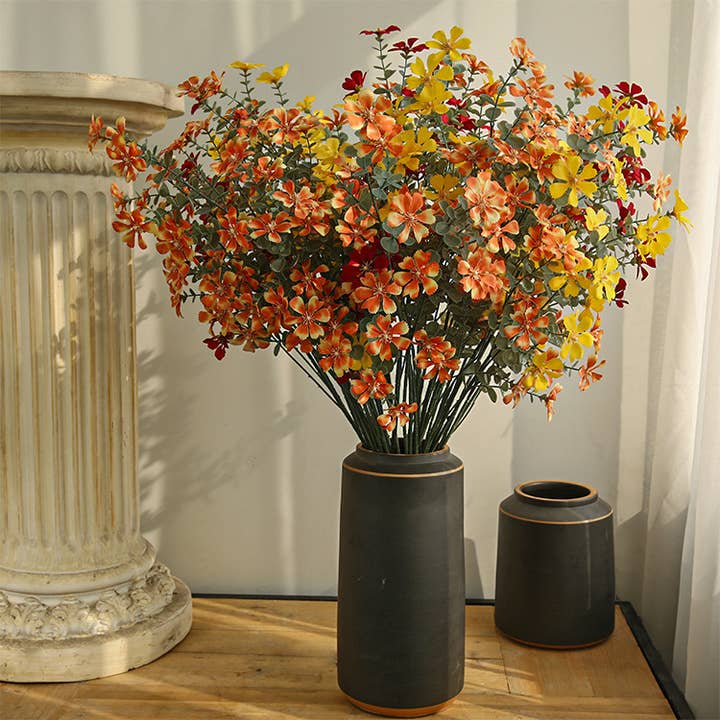 ACNITE Artist Boutique – wholesale Konstgjorda blommor – Höst orange blomma vild tusensköna Blommig dekor för mittstycken