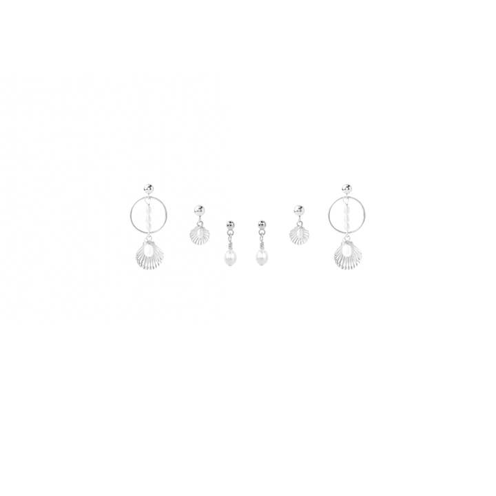 THE MAIA STACK FOR THIRDS SILVER for wholesale by By Isabella grace