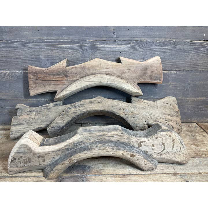 My Amigos Imports - Wholesale Wall Accent - Antique Ox Yoke-Western-Cowboy-Wood-Original-Assorted-Old0