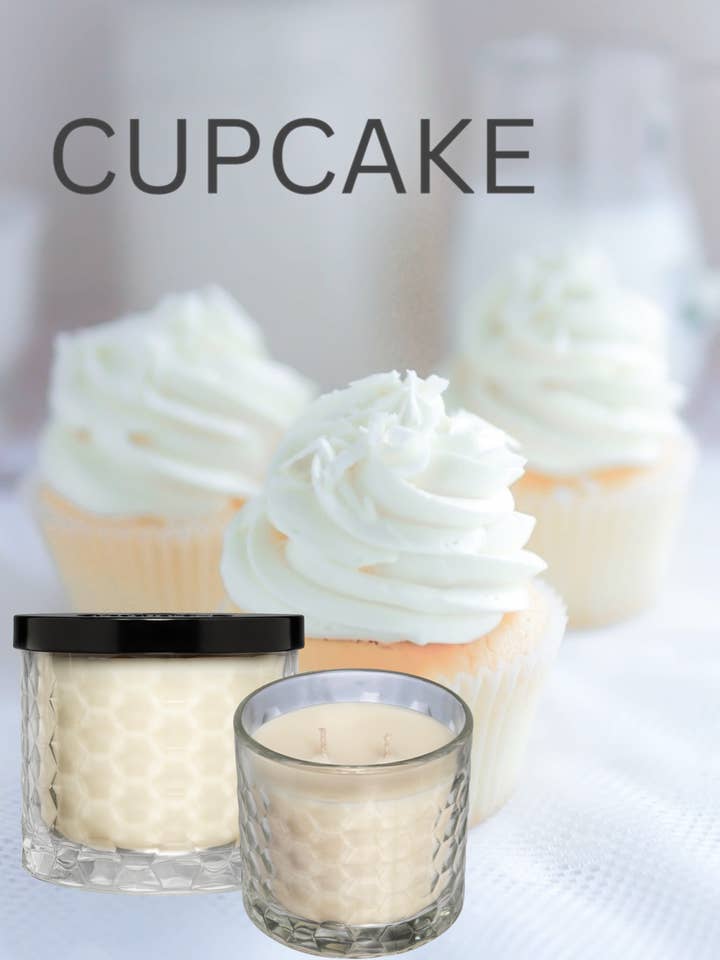 12 oz Soy Wax Candle - Cupcake for wholesale by Carmans Candles