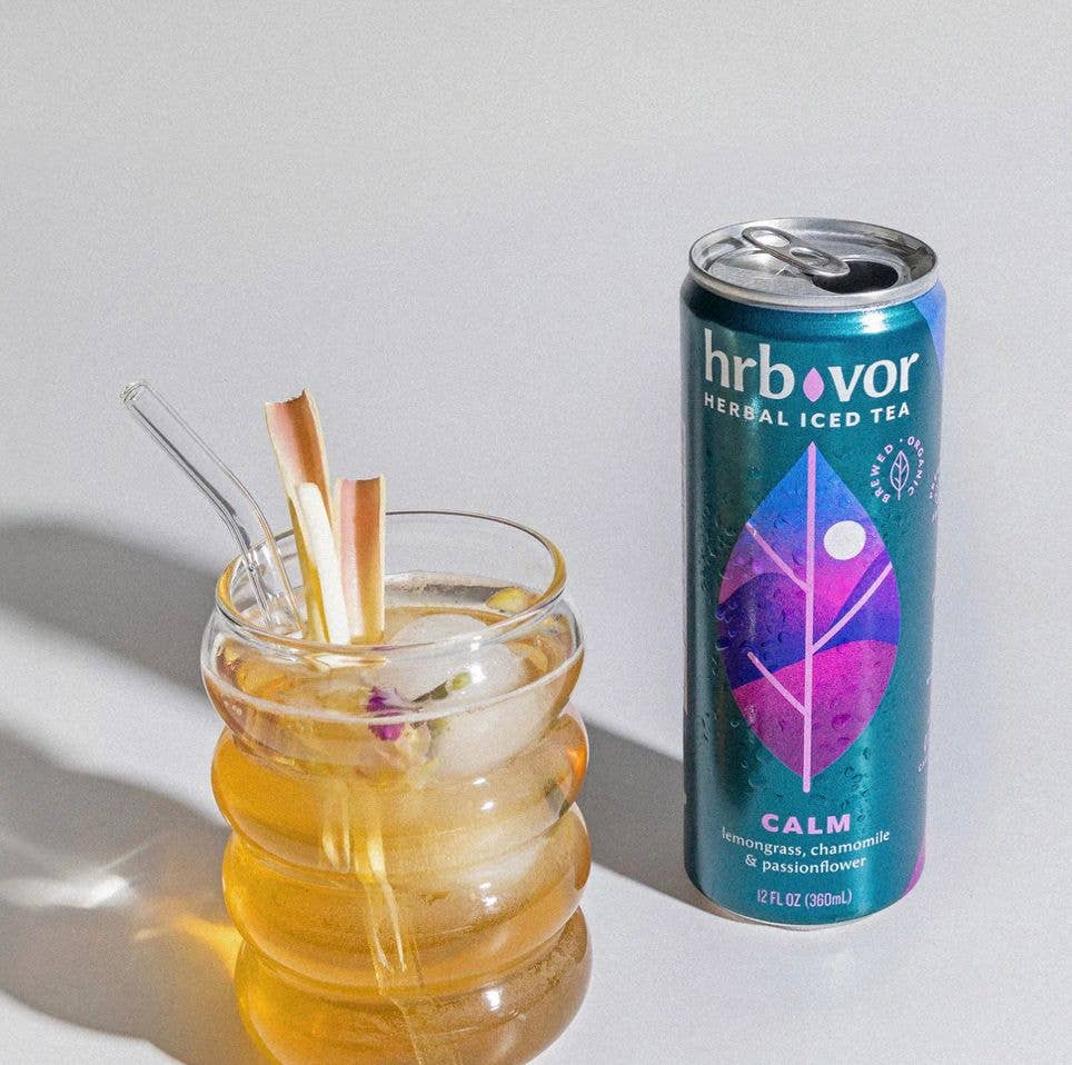 hrbvor (her-biv-ore) | functional herbal teas - Wholesale Iced Tea - CALM | Still Herbal Iced Tea| 12oz Can3