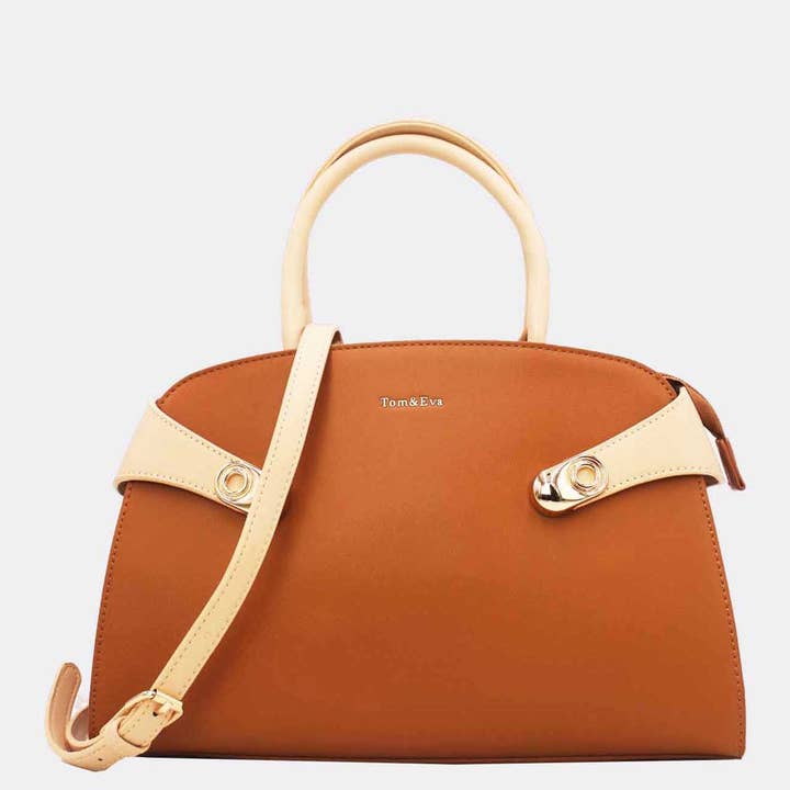 Tom&Eva (F.D.M diffusion) - Wholesale Top Handle Bag - Women's - Women's Bicolour Handbag 23B-58292