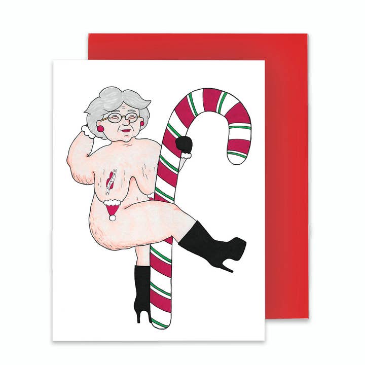 Biglietto di auguri della signora Claus' Claus per la vendita all'ingrosso da parte di Cole-Yoni Inc.