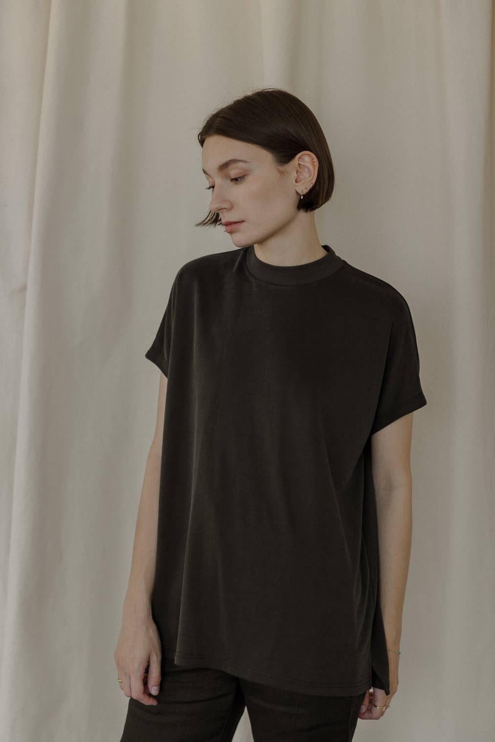 MOD REF - Vente T-shirt – femme - The Ashton Top | Haut délavé à épaules tombantes23