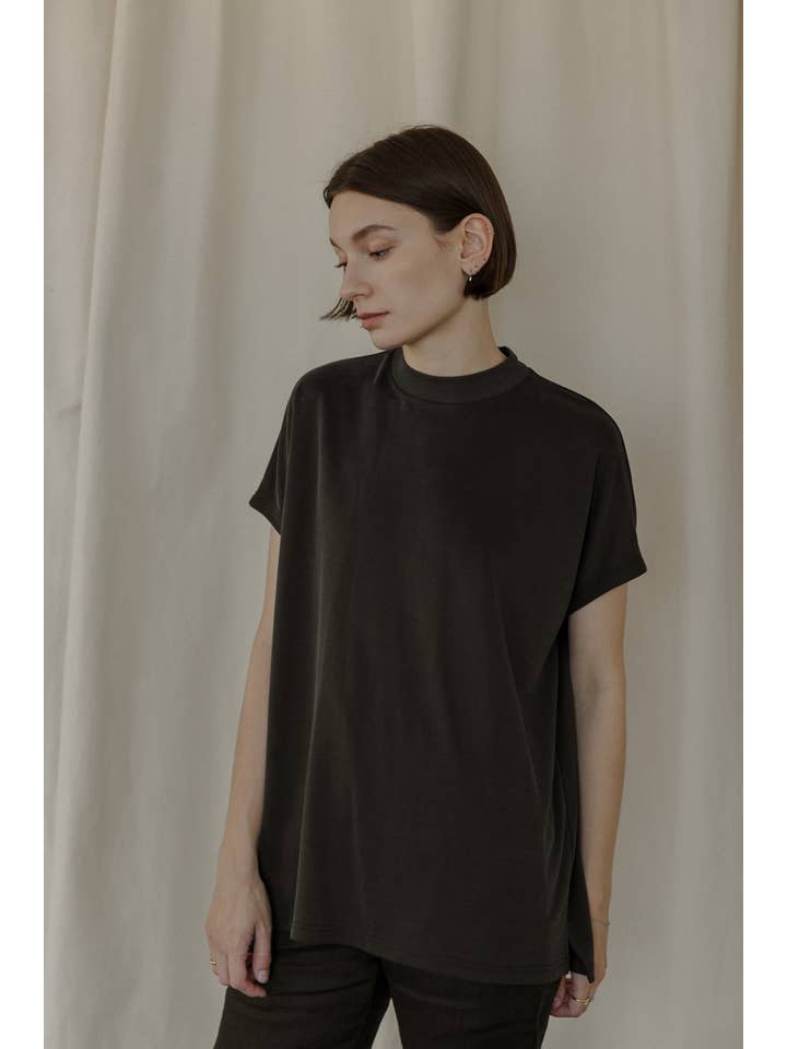 MOD REF - Wholesale T-Shirt - Women's - The Ashton Top | Washed Dropped Shoulder Top23
