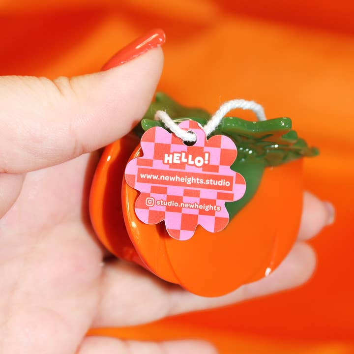 New Heights Studio - Wholesale Hair Clip - Women's - "Persimmon" Acetate Hair Claw, Mid-Autumn Festival Accessory7