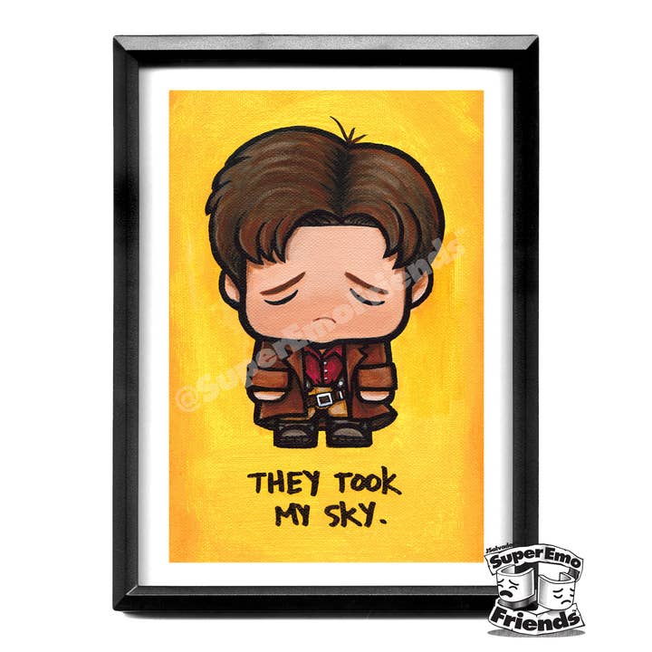 Stampa incorniciata 5x7 di SuperEmoMalky per la vendita all'ingrosso da parte di SuperEmoFriends