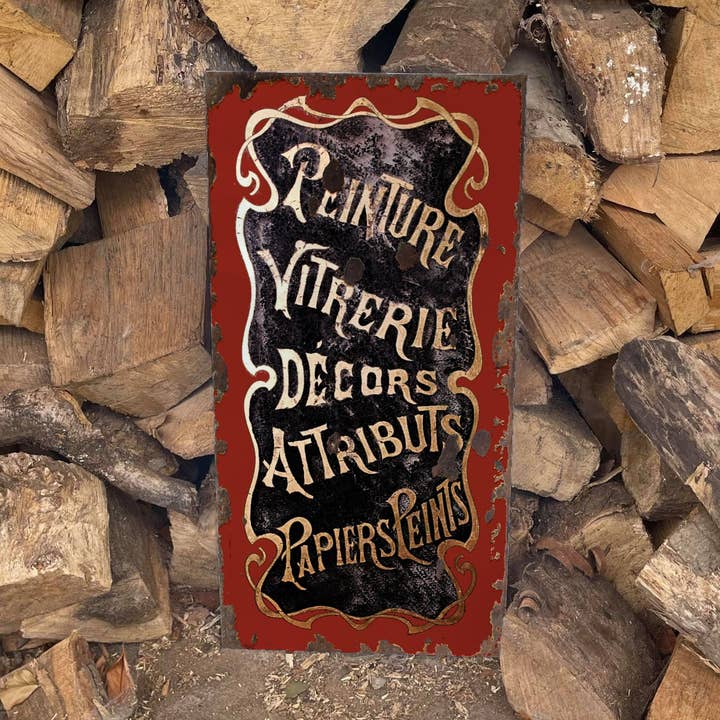 Decorações de pintura - sinal de parede de metal por atacado de The British Metal Signs Company