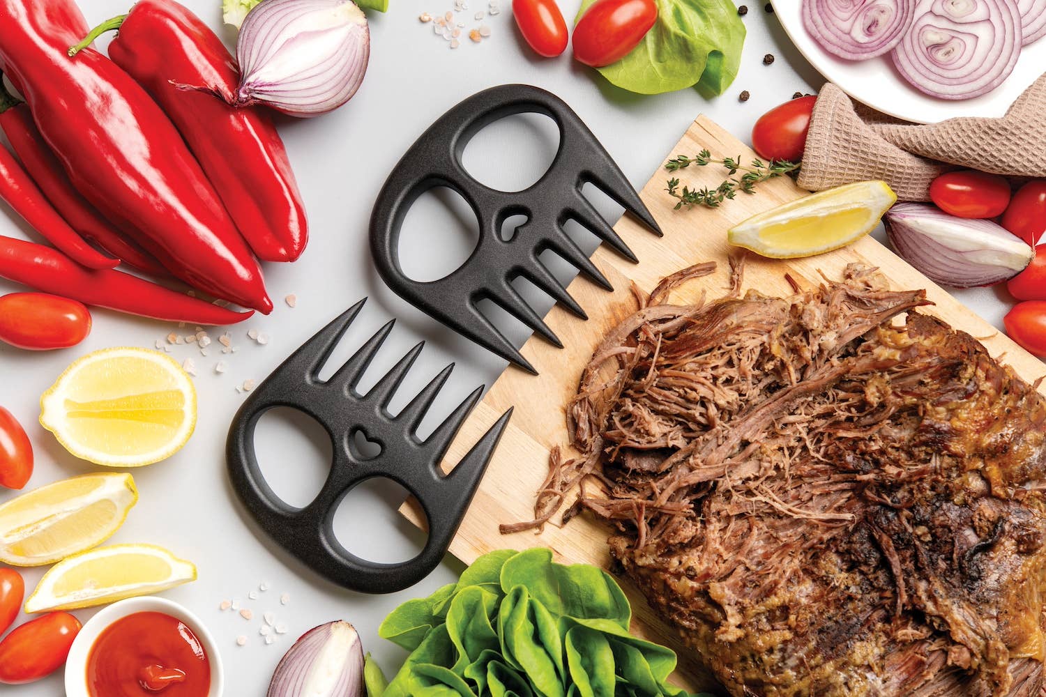 OTOTO - Wholesale Kitchen Tool/Gadget - Meat Muncher Meat Shredders  BBQ Accessories & Gifts Set/22