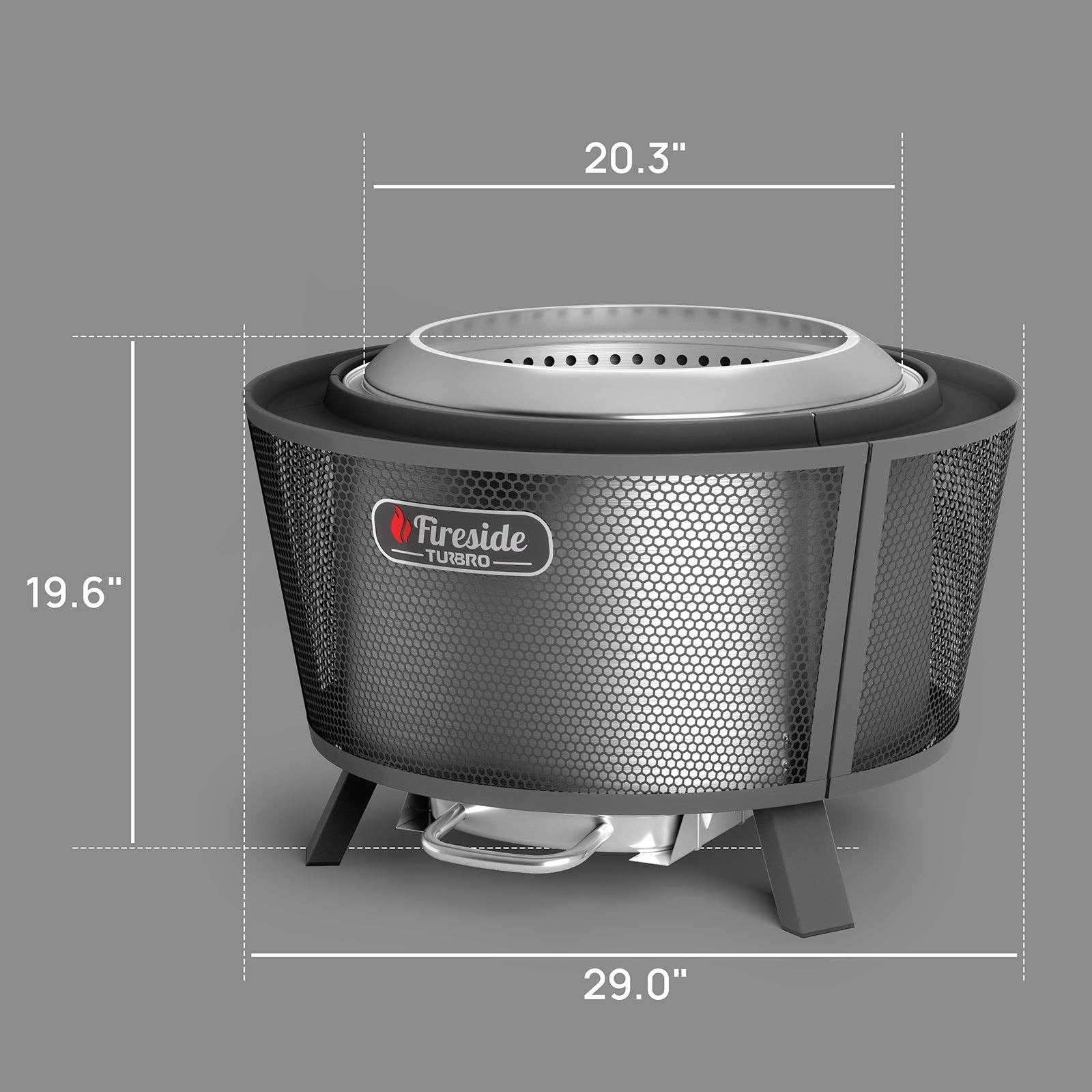 TURBRO - Wholesale Fire Pit - Fireside Pluto R29 Outdoor Fire Pit  - Painted Black5