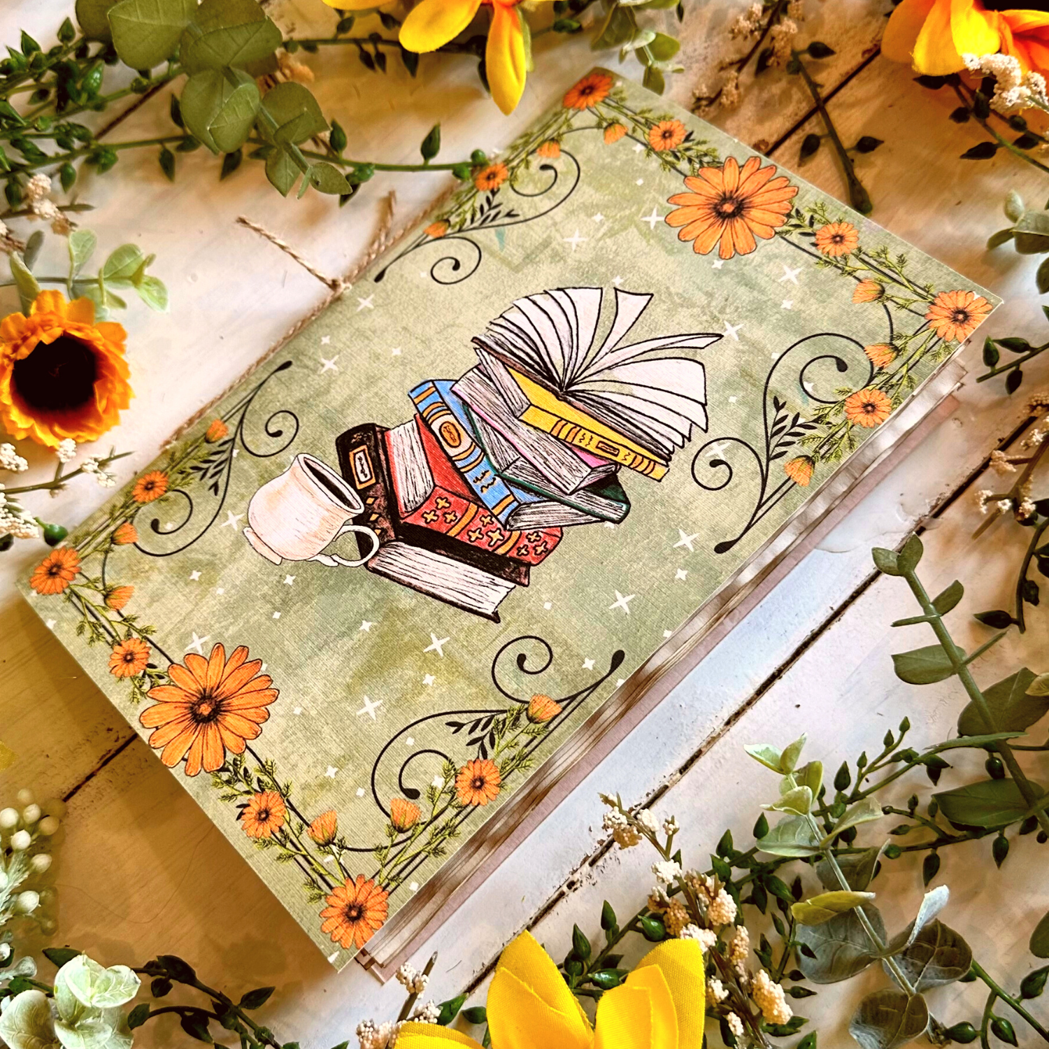 NOMAD Moon Magic - Vendita all'ingrosso Diari/agende - Diario estetico vintage fatto a mano, design Bookish Reader6