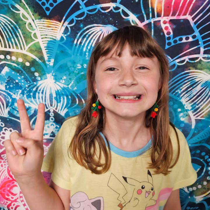 Interchangeable Lego earrings for wholesale by Fur & Feathers LLC