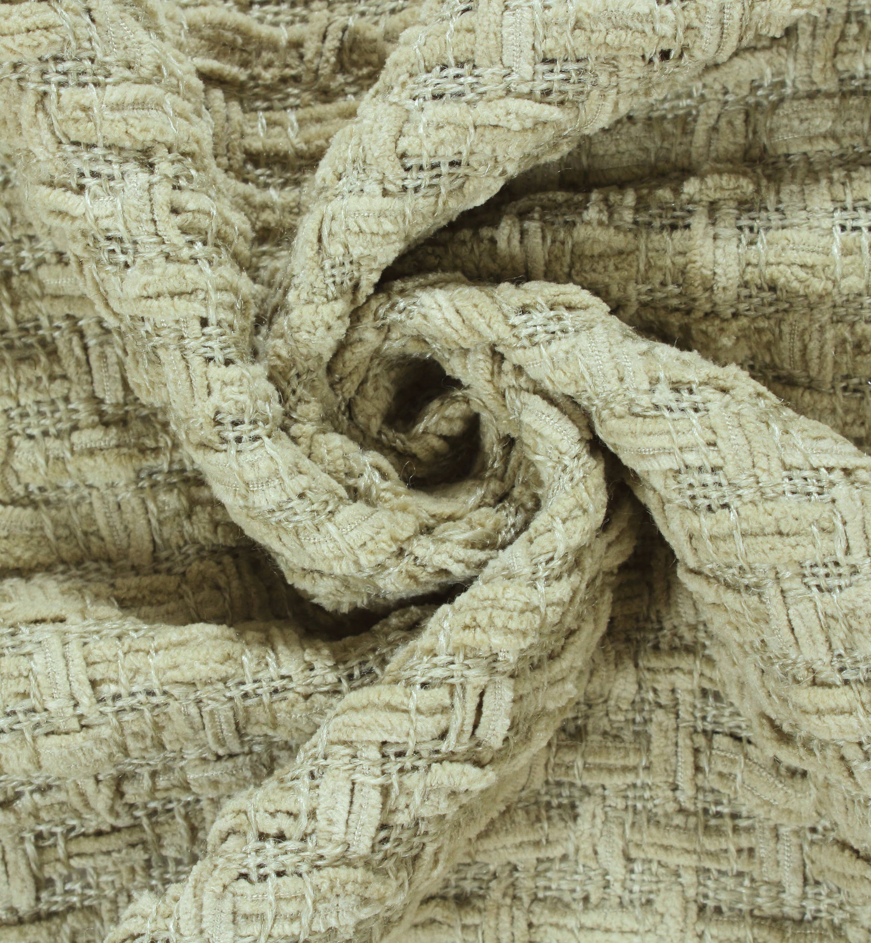 Fabstyles - Venta al por mayor Mantas de sofá - Manta Fabstyles tejida en chenilla con diseño de cesta, 127x152 cm (50x60 pulgadas)23