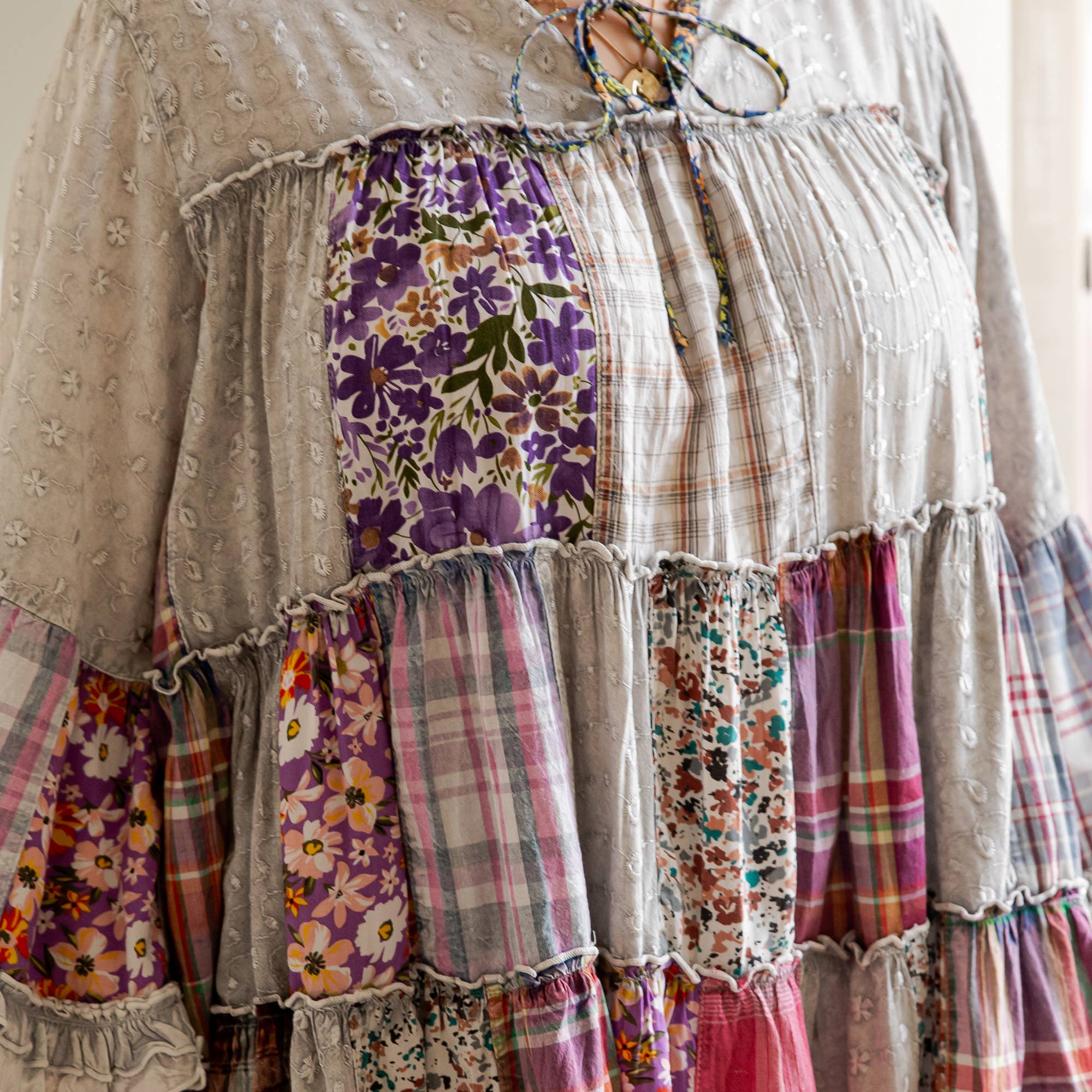 Young Threads - Wholesale Tunic - Women's - Artistic Fusion: Overdyed Jhabla Top With Emb Also in PLUS15