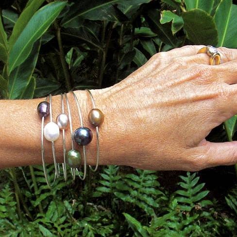 Leighton Lam Designs - Wholesale Bangle Bracelet - Pearl Bangles - Sterling Silver2