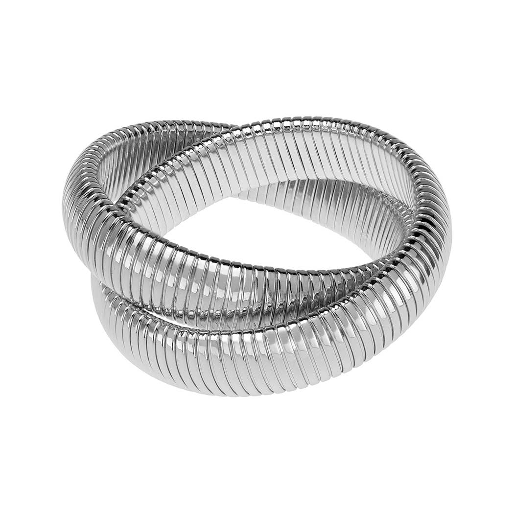 Janis Savitt – wholesale Bangle bracelet – BR-550 Double Cobra Bracelet4
