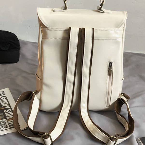 KK Bloom – Großhandel Rucksack – Damen – Einfacher einfarbiger Vintage-Rucksack8