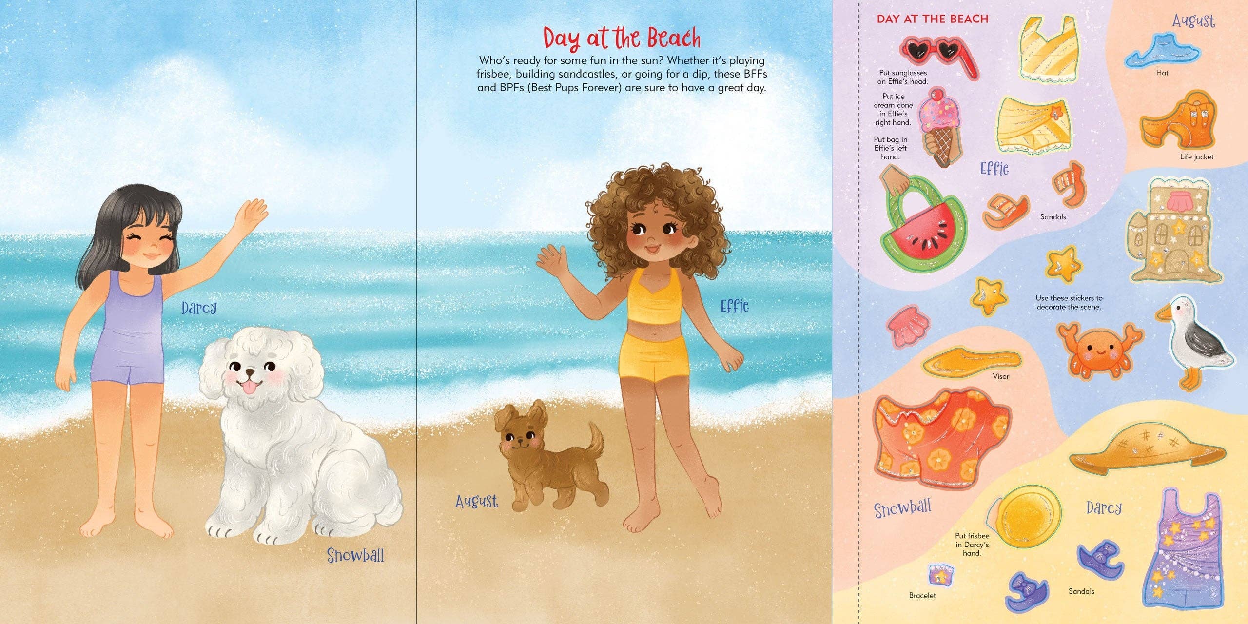 Peter Pauper Press, inc. – wholesale Sticker – Child & baby – Puppies Sticker Doll Dress-Up Book3