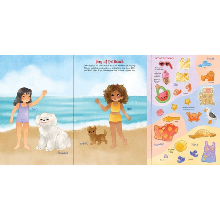 Peter Pauper Press, inc. – wholesale Sticker – Child & baby – Puppies Sticker Doll Dress-Up Book3