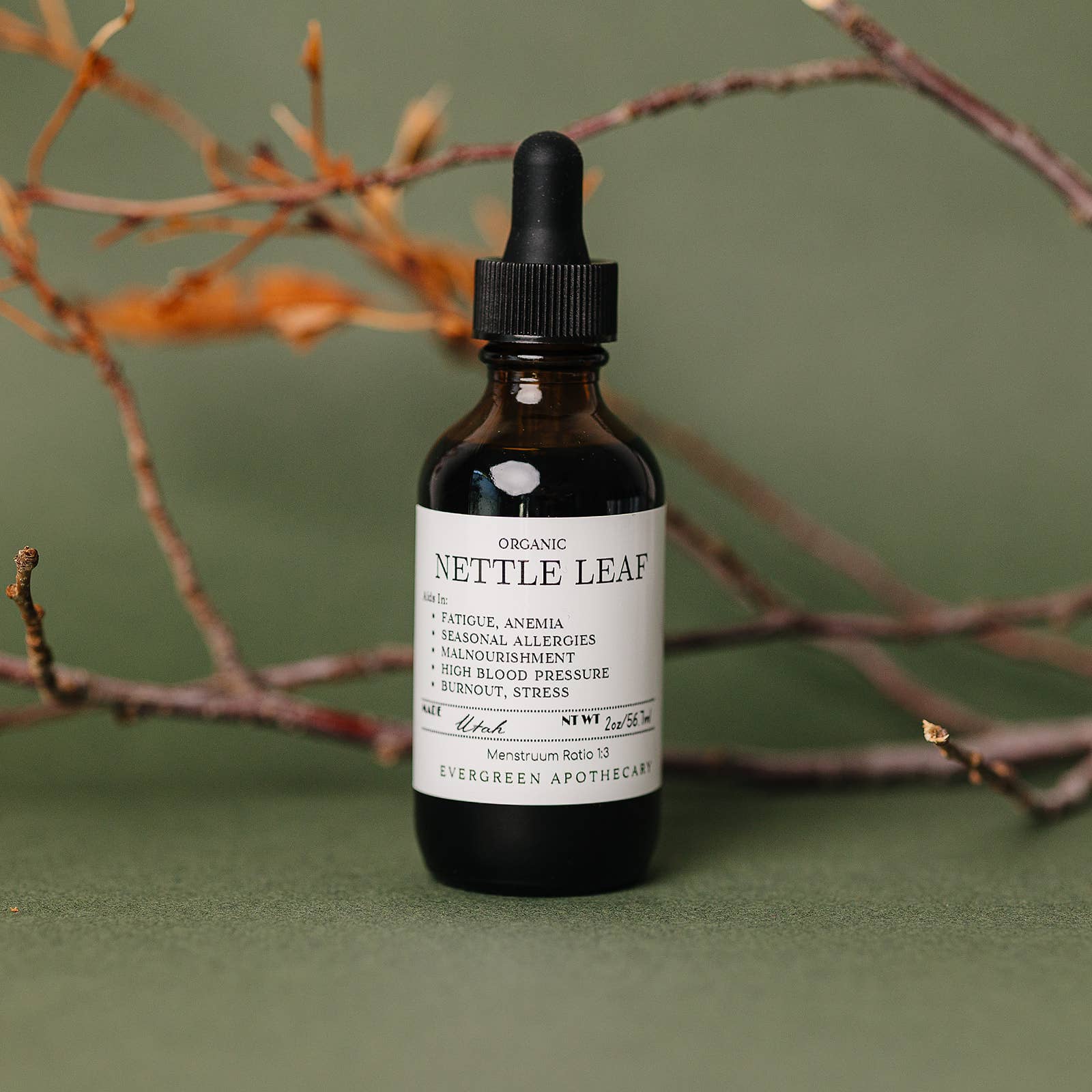 Evergreen Apothecary - Wholesale Tincture - Nettle Leaf Tincture, Herbs for Symptoms No. 10