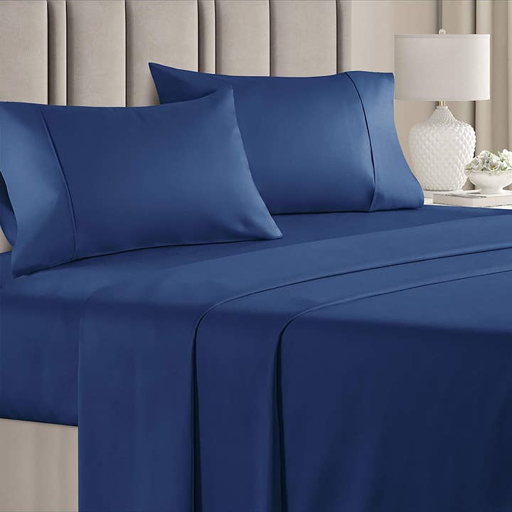 CGK Unlimited - Wholesale Sheet Set - Soft 400 Thread Count 4 Piece Sheet Set - 100% Cotton Sateen5