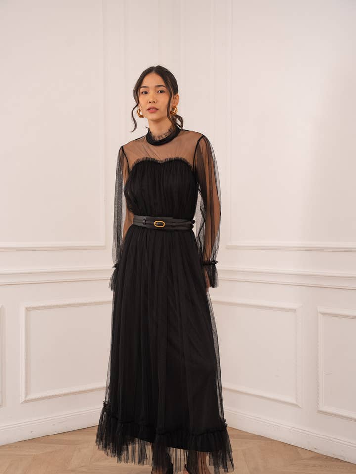 Iryna long tulle dress - 81066 for wholesale by CHOKLATE PARIS