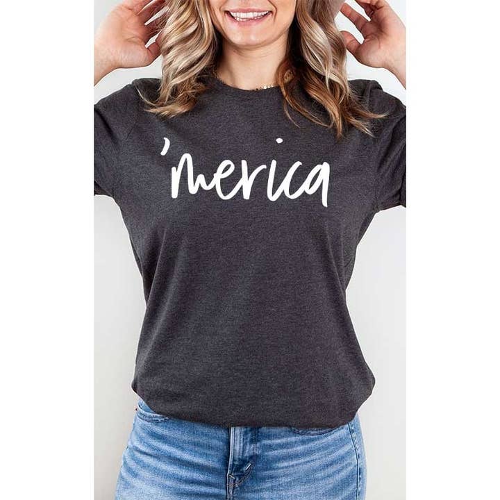 Select Apparel - Wholesale Screen Printed T-Shirt - Women's - Merica Graphic Tee4