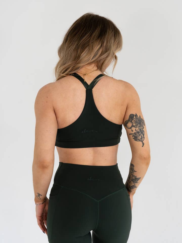 Savage Babe Collection – wholesale Sports bra – Women's – Omnia Bra - Hunter Green
