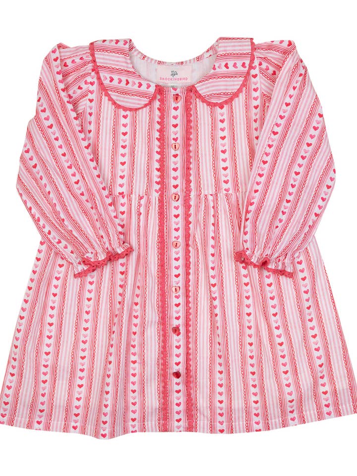 Valentine Stripe Dress for wholesale by Smockingbird