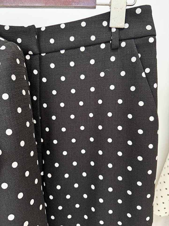 Productseeker - Wholesale Suit Set - Women's - SET71Y Elegant Polka Dot Suit Set with Bow-Decorated Jacket14