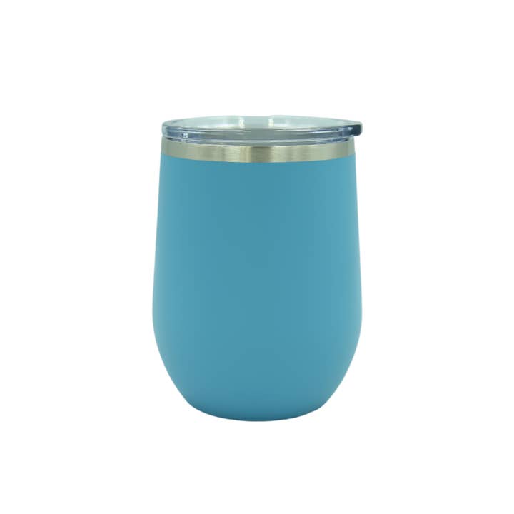 Driftless Studios - Wholesale Insulated Mug/Tumbler - 12 Oz Wine Tumbler Custom Wine Tumbler