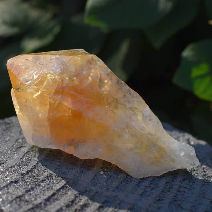 Citrine Crystal Stone Polished Point Raw Chunk Piece for wholesale by Reiju