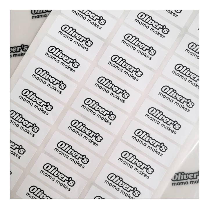 SR Creative Studio - Vendita all'ingrosso Adesivo - Adesivi rettangolari opachi A4 personalizzati con logo