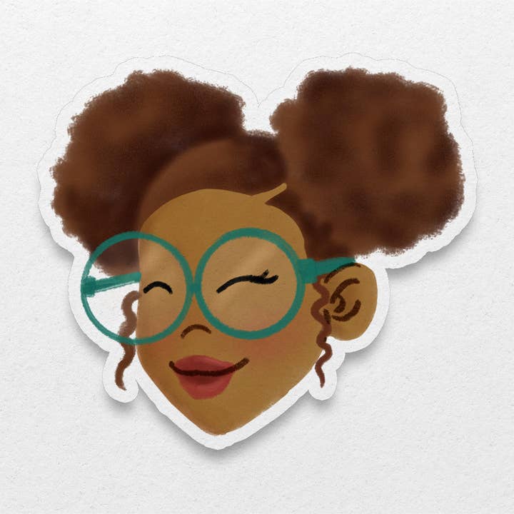 Pounded Yam Productions - Vendita all'ingrosso Adesivo - Adesivi per acconciature di ragazze nere: Afro Puffs