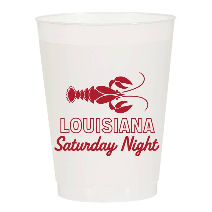 Sip Hip Hooray - Venta al por mayor Taza desechable - Copas glaseadas de cangrejo de Luisiana los sábados por la noche, hervidas