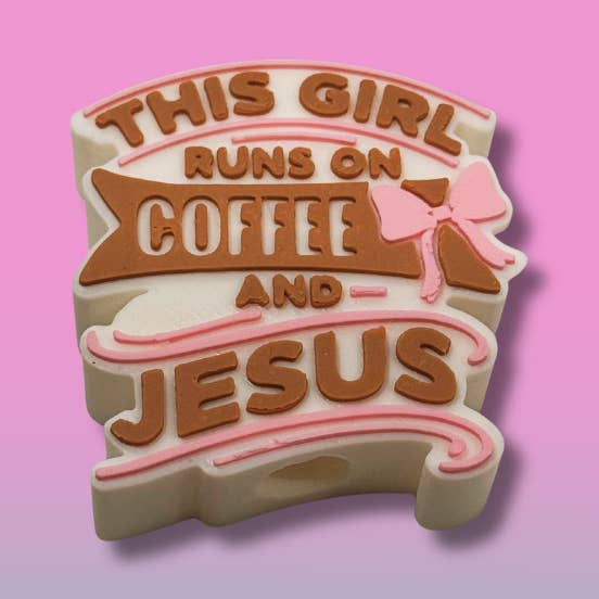 Cette fille fonctionne au café et à Jésus. pour la vente par Small Biz Shipping Co